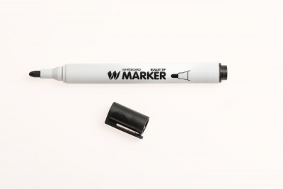 Performance Teacher Whiteboard Marker Bullet Tip Black Pk48