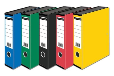 Traditional Box Files  Assported Pk10 x2 Blue, Green, Black, Red, Yellow WSL