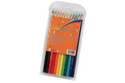 Popular Colouring Pencils Assorted Pk12