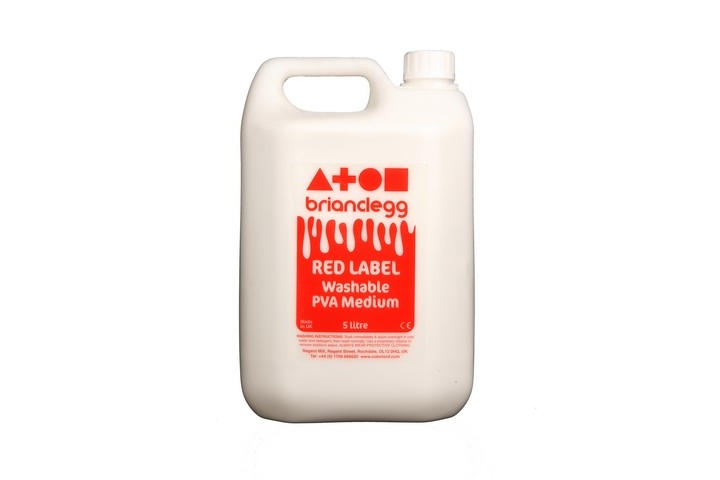 Performance Pva Glue Red Label Washable 5 Litres