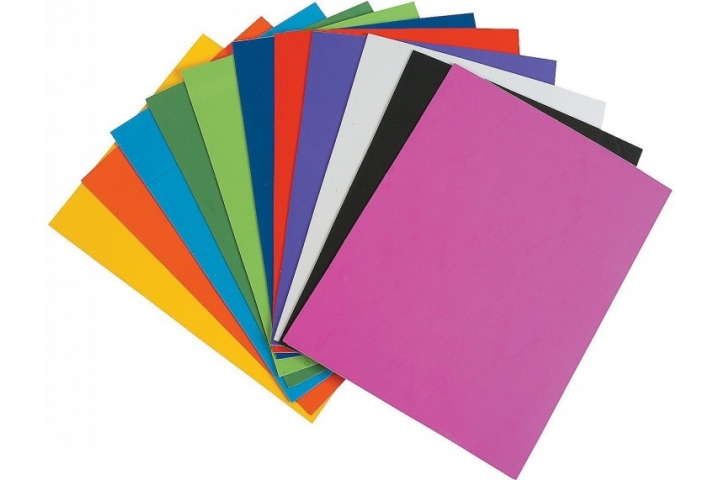 Popular Coloured Card Intensive 230 Micron A2 Assorted Pk100