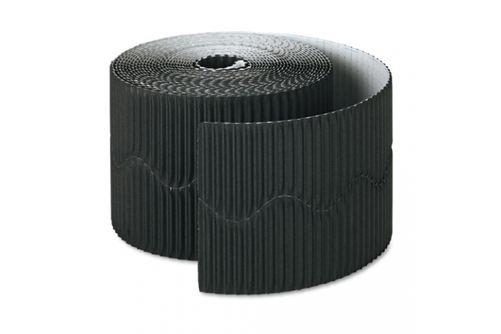 Performance Corrugated Border Rolls Black 57mm x 15m