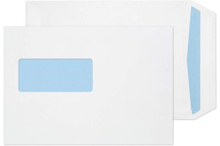 Popular Envelopes White Window Self Seal Pocket C5 (229x162mm) 90gsm Pk500