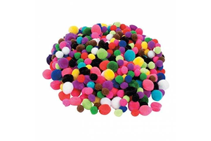 Popular Pompoms Chenille Assorted Colours Pk100 *WSL*