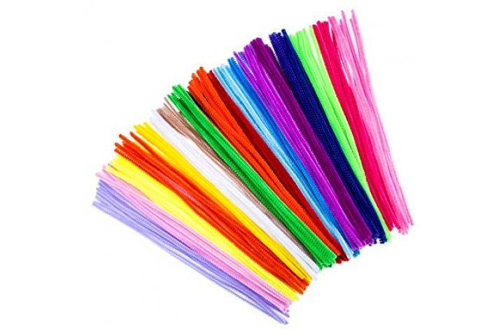 Popular Pipe Cleaners 150mm x 4mm Assorted Colours Pk100