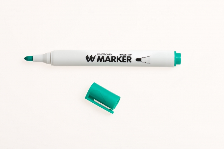 Performance Teacher Whiteboard Marker Bullet Tip Green Pk48