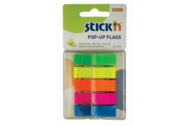 Popular Quick Tabs 5 Neon Colours Pk100