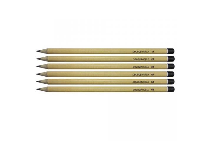 Performance Sketching Pencils Pk6 one of each B 2B 3B 4B 5B 6B