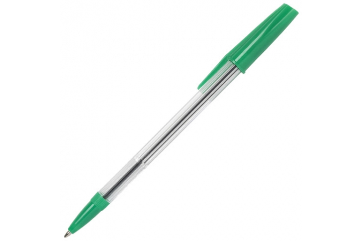 Popular Ballpoint Pen Green Pk50
