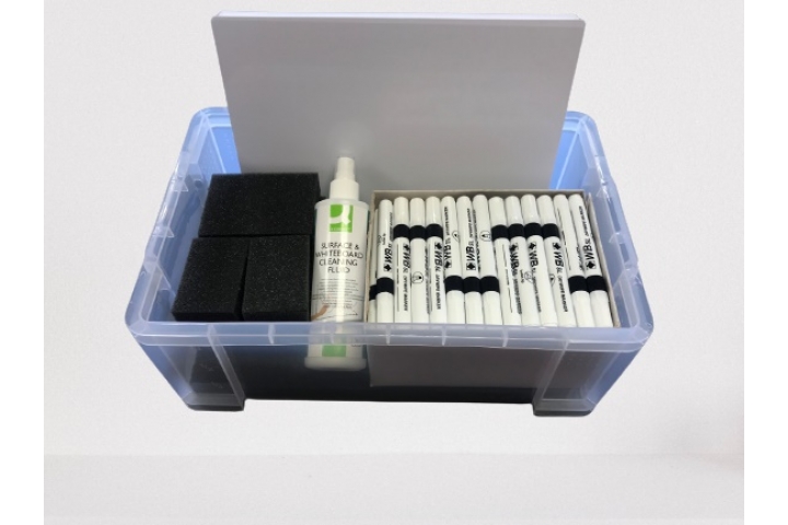Performance Drywipe Board & Pen Combo Kit in a Really Useful Box