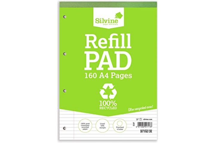 Performance Eco Range A4 Refill Pad 160 Page Recycled Paper Pk6