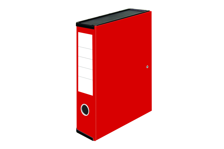 Performance Gloss Laminated Box File Red Pk1