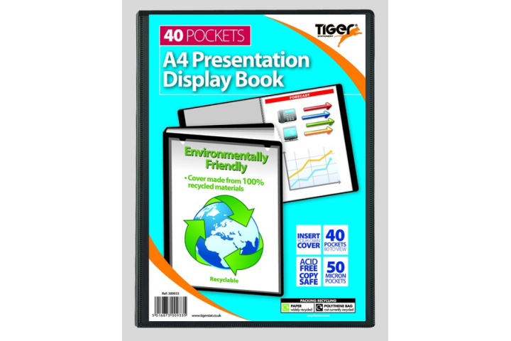 Performance Flexible Presentation/Display Books A4  40 Pocket Pk 1