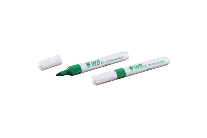 Popular Whiteboard Marker Bullet Tip Green Pk10