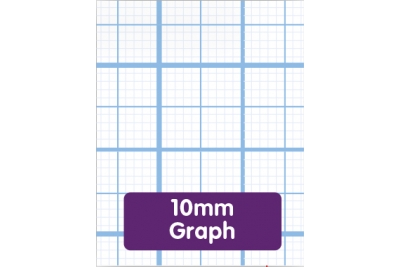 Popular Exercise Paper A4 Graph Squares 1, 5, 10mm 2 Hole Punched Pk500 Sheets 2