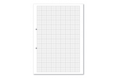 Popular Exercise Paper A4 Graph Squares 2, 10, 20mm 2 Hole Punched Pk500 Sheets