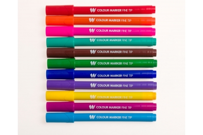Performance Colouring Pen Fine Tip Assorted Classpack Pk 280