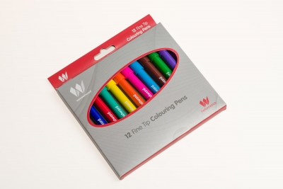 Performance Fine Tip Colouring Pen Assorted Pk 12