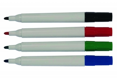 Drywipe Marker Bullet Tip Assorted Pack of 10 in 6 colours
