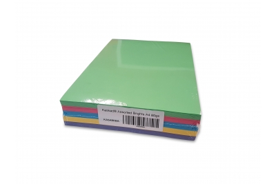 Kaskad Coloured Paper Assorted Brights A4 160gsm Pk250 Sheets