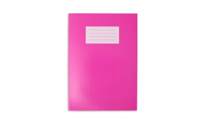 Premium A4 Exercise Book Portrait 80 Pages Pk 50 8mm F&M - Vibrant Pink 