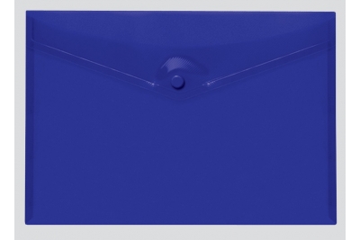 Popular Polyprop Document Wallets  A4+ 355 x 236mm  Blue Pk 5