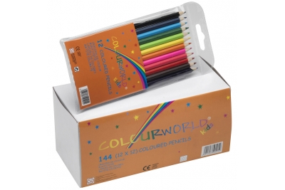 Popular Colouring Pencils  Assorted Pk 144