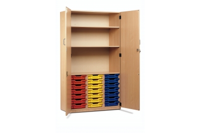 Gratnells Tray Cupboard Unit 21 Shallow Trays With Lockable Doors 2 Adjustable S