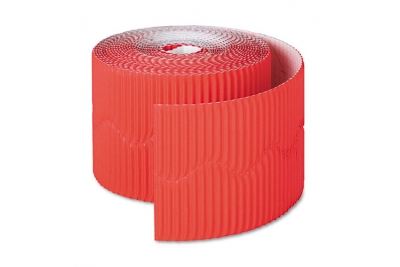 Performance Corrugated Border Rolls Flame Red 57mm x 15m