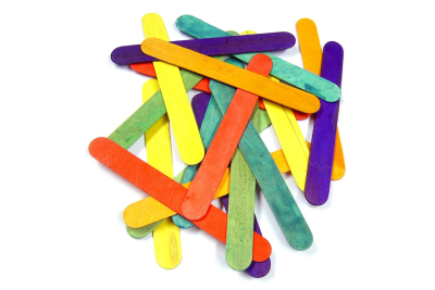 Giant Coloured Lollipop sticks, size: 150mm x 18mm pk 100
