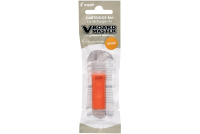 V Board Master Whiteboard Markers Orange Refills Pk12