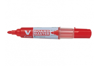 V Board Master Whiteboard Markers Bullet Red Pk10
