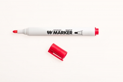 Performance Teacher Whiteboard Marker Bullet Tip Red Pk48