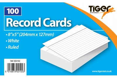 Popular Record/Revision Cards White 8