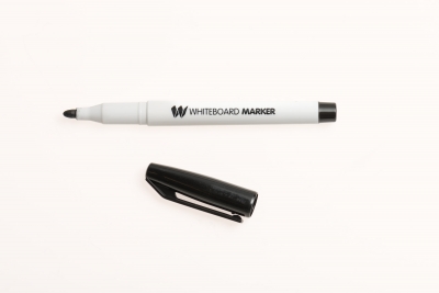 Popular Whiteboard Marker Bullet Tip Black Pk12  1