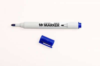Performance Teacher Drywipe Marker Bullet Tip Blue Pk12 