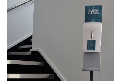 Automatic Hand Sanitiser Dispenser - Free Standing c/w Drip Tray