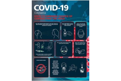 Covid-19 Minimise Chance Poster A3 1.2mm Polypropylene