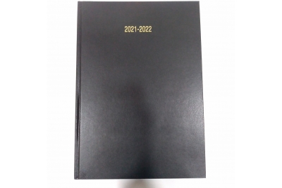 Academic Diary A5 Week To View Black 12 Months 2021-2022