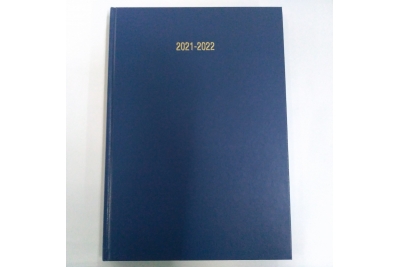 Academic Diary A5 Week To View Blue 12 Months 2021-2022