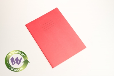 Popular A4 Exercise Books 80 Pages Pk50 Plain Red