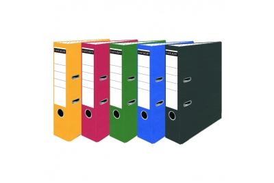 Popular Coloured Lever Arch File A4  Assorted Pk10 x2 Blue, Green, Red Black, Ye