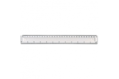 Popular Ruler Shatterproof 30cm White Pk 10 