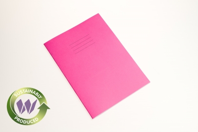 Popular Eco Friendly A4 Exercise Book Portrait 80 Pages Pk 50 Plain Pink