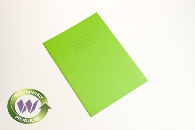 Popular A4 Exercise Books 80 Pages Pk50 10mm Squares Light Green