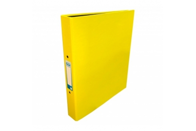 Performance Gloss Laminated Ring Binder A4 40mm Spine Vibrant Yellow Pk10