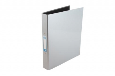 Performance Gloss Laminated Ring Binder A4 40mm Spine Vibrant Silver Pk10
