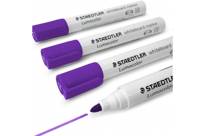 Staedtler Whiteboard Marker Refillable Bullet Tip Violet Pk10
