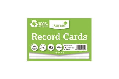 Eco Range Record-Revision Cards 6 x 4 (152 x 102mm) Made from 100% Post Consumer