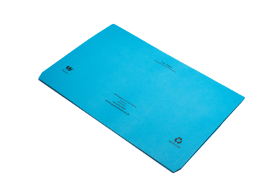 Essentials Document Wallets Foolscap Vibrant Blue Pk40   1